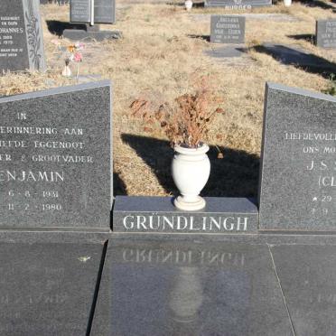 GRUNDLINGH Benjamin 1931-1980 &amp; J.S.S. CLARKE 1935-2004