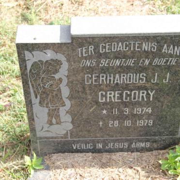 GREGORY Gerhardus J.J. 1974-1979