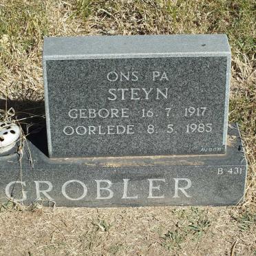 GROBLER Steyn 1917-1985