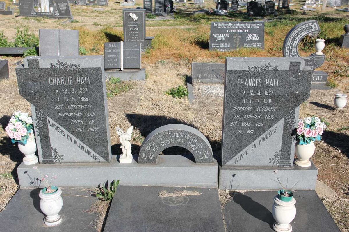 HALL Charlie 1927-1985 &amp; Frances 1927-1981