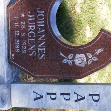 HENDRIKS Johannes Jurgens 1929-1988 &amp; Susanna Maria 1934-