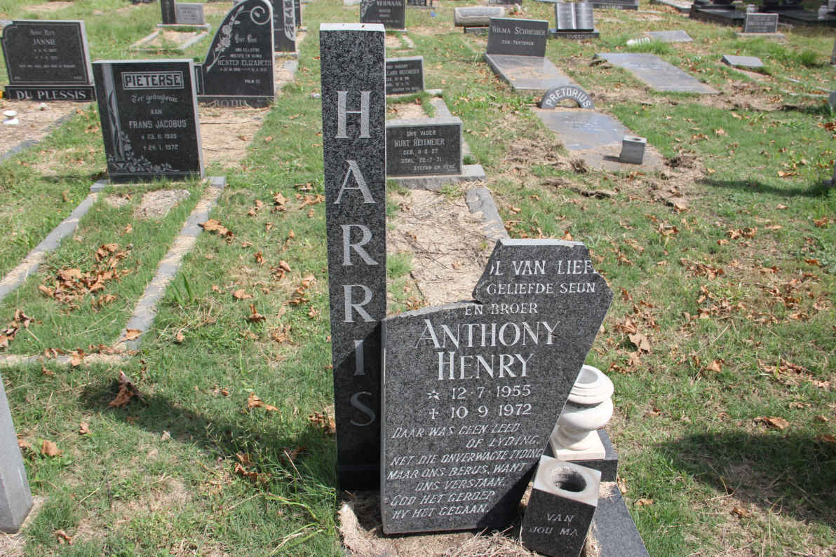 HARRIS Anthony Henry 1955-1972