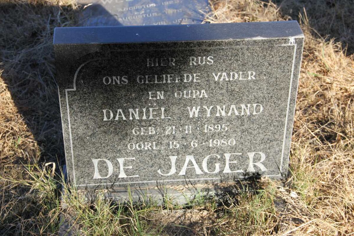 JAGER Daniel Wynand, de 1895-1980