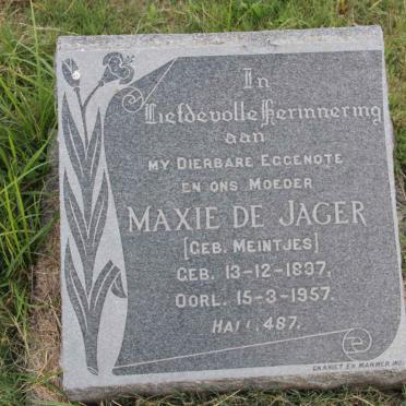JAGER Maxie, de nee MEINTJES 1897-1957