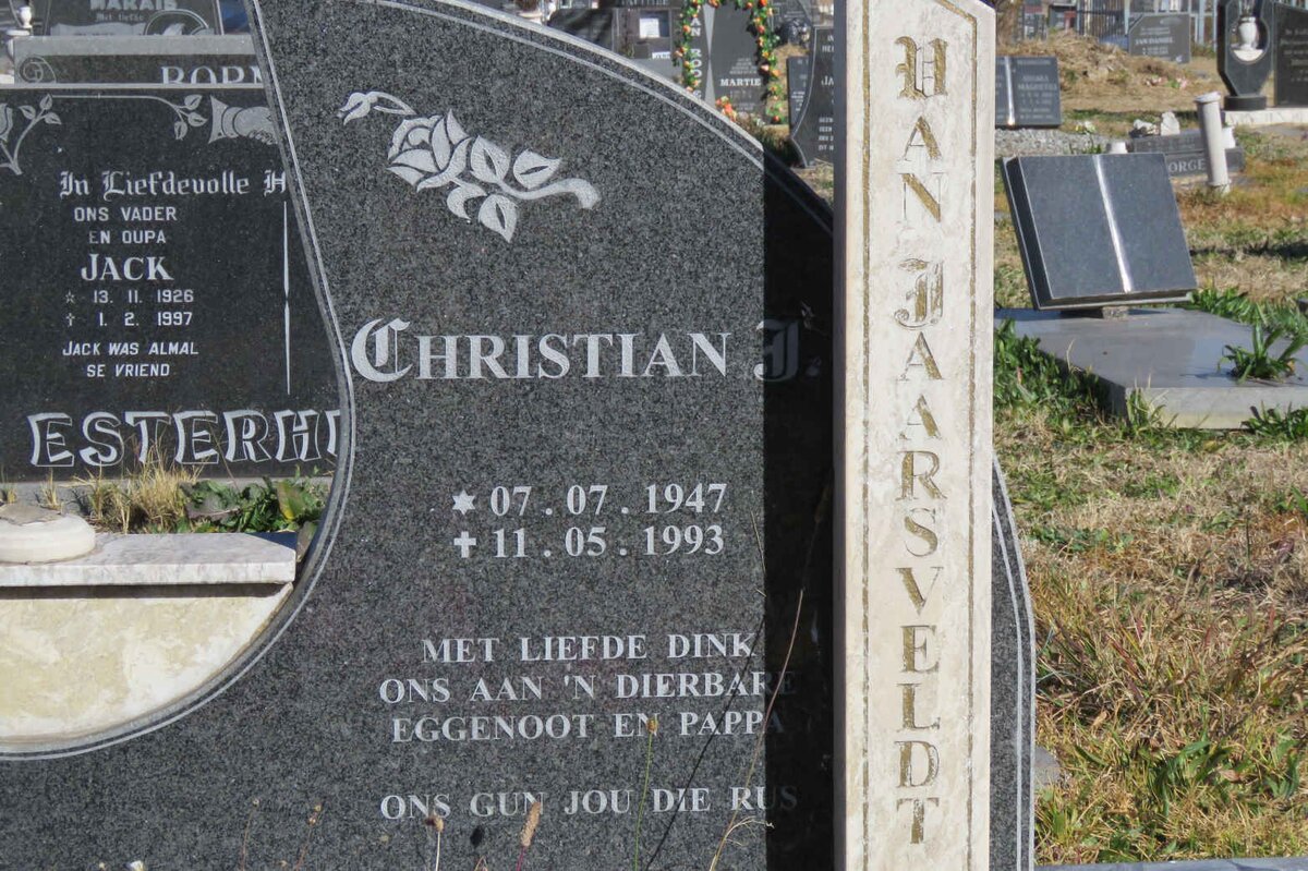 JAARSVELDT Christian J., van 1947-1993
