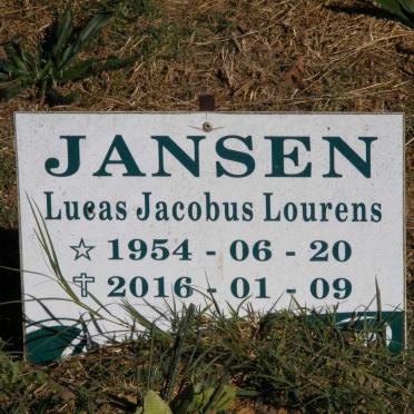 JANSEN Lucas Jacobus Lourens 1954-2016