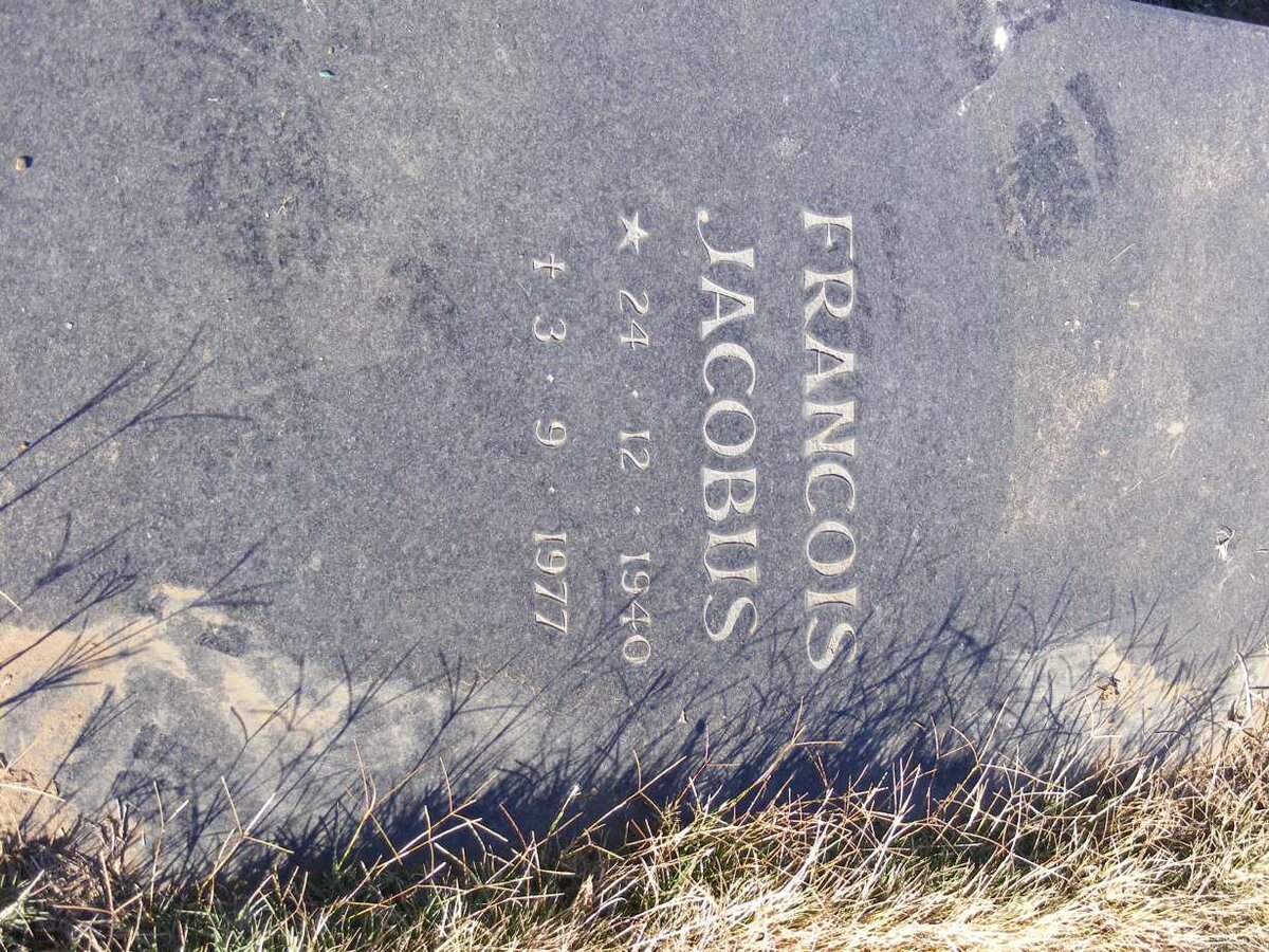 JOUBERT Francois Jacobus 1940-1977 &amp; Jacomina Christina Jacoba 1941-