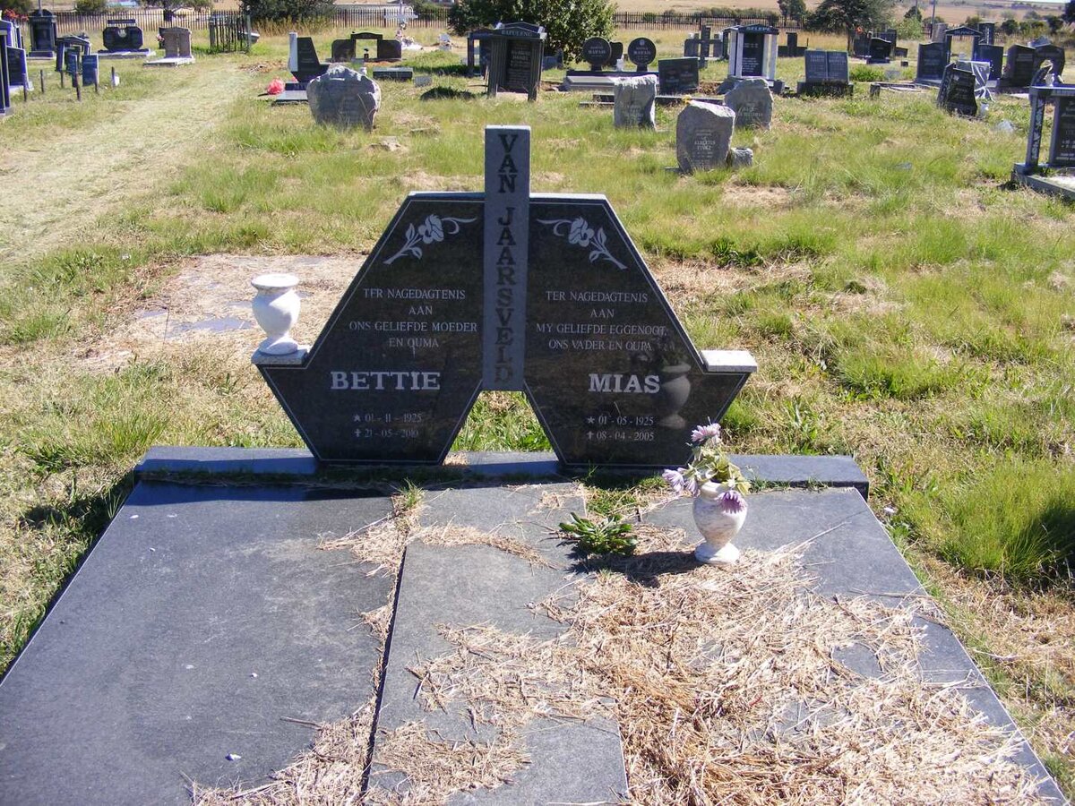 JAARSVELD Mias, van 1925-2005 &amp; Bettie 1925-2010