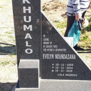 KHUMALO Evelyn Ndandazana 1959-2016