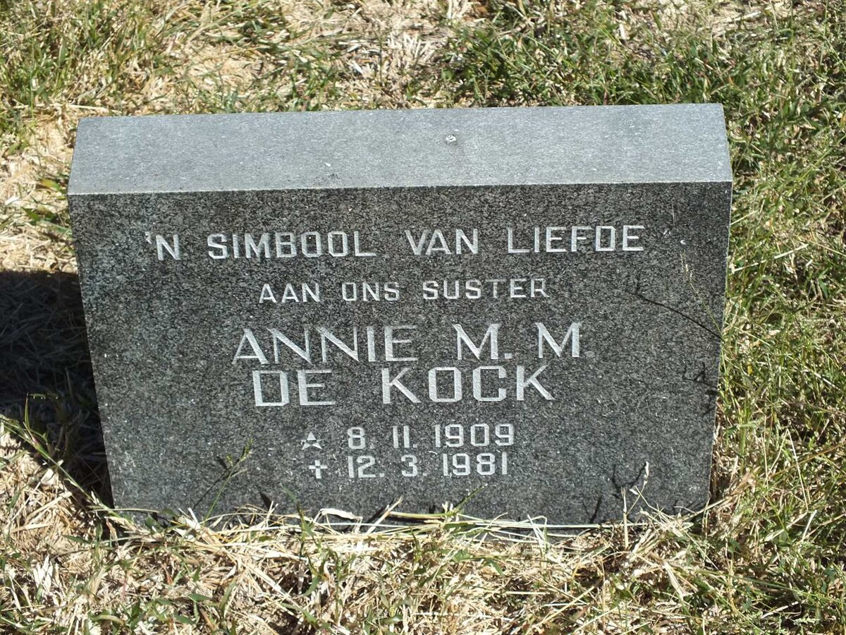 KOCK Annie M.M., de 1909-1981