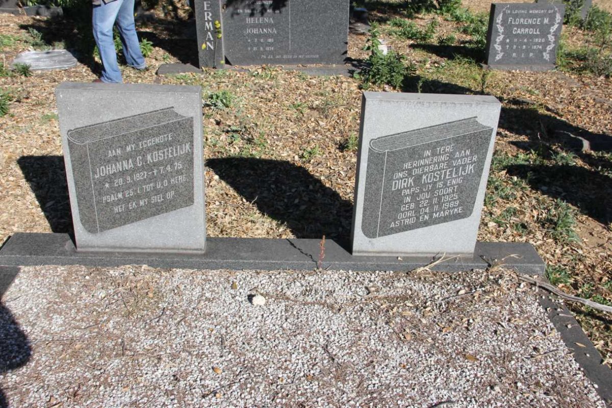 KOSTELIJK Dirk 1925-1989 &amp; Johanna C. 1927-1975