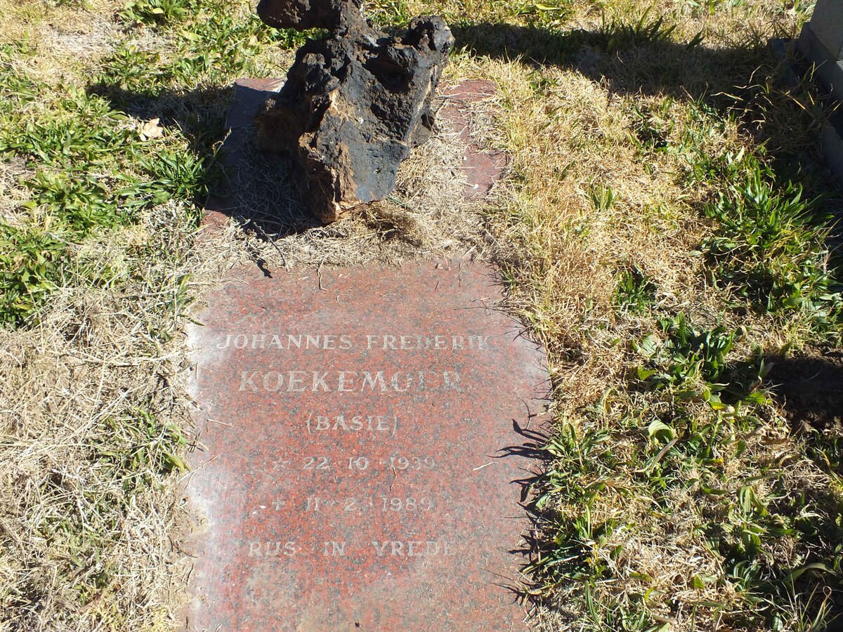 KOEKEMOER Johannes Frederik 1939-1989