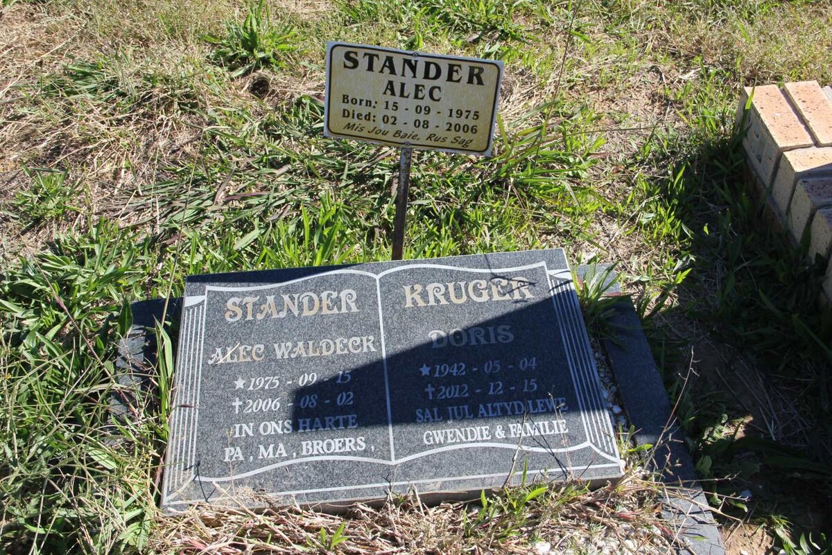 KRUGER Doris 1942-2012 :: STANDER Alec Waldeck 1975-2006
