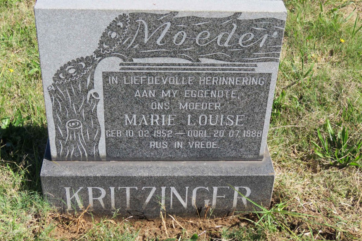 KRITZINGER Marie Louise 1952-1988