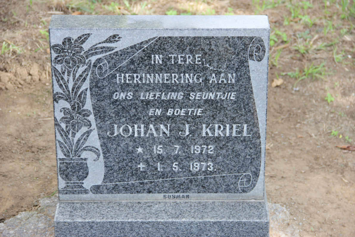 KRIEL Johan J. 1972-1973