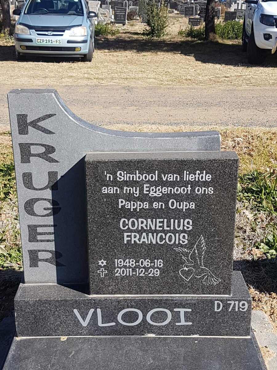 KRUGER Cornelius Francois 1948-2011