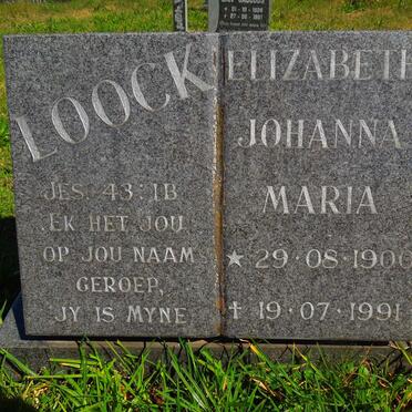 LOOCK Elizabeth Johanna Maria 1900-1991