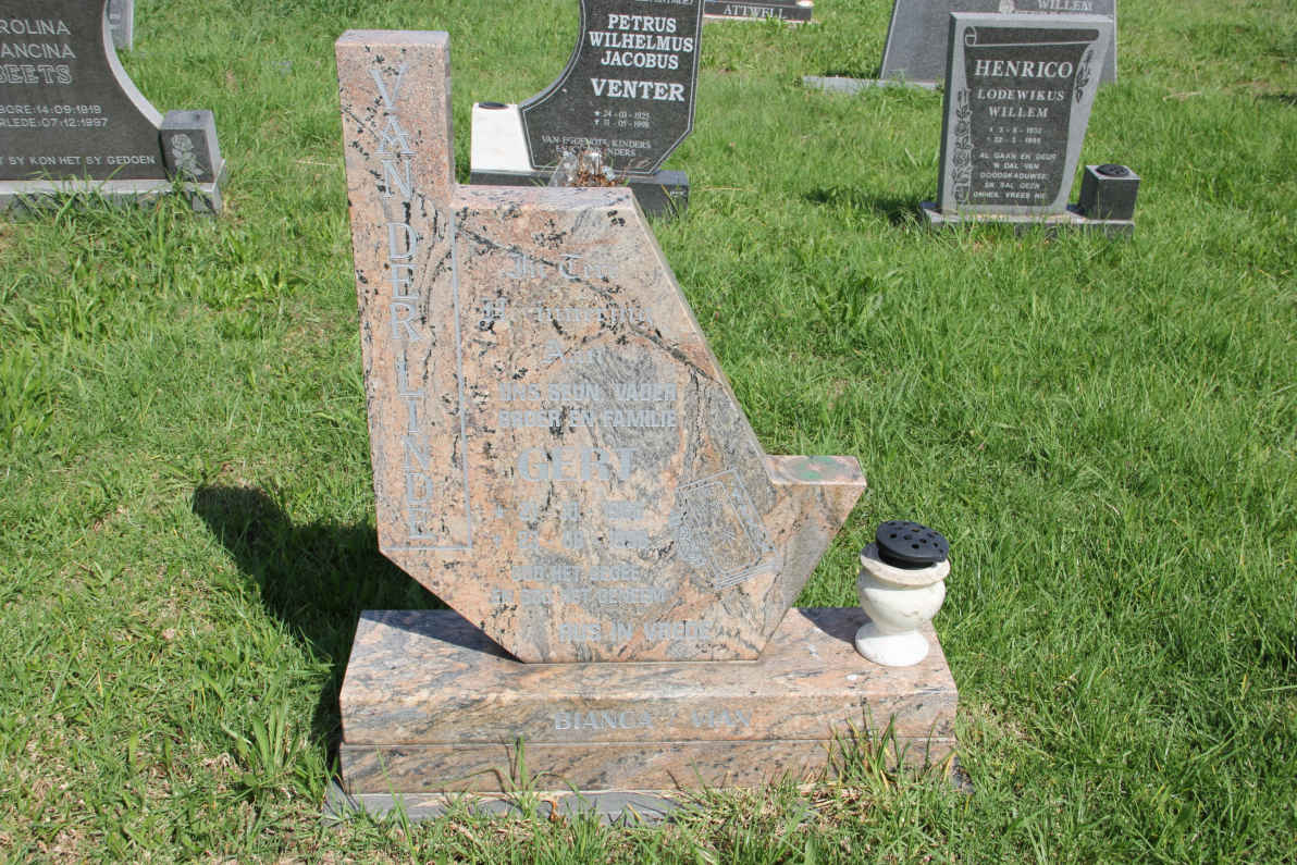 LINDE Gert, van der 1966-1999