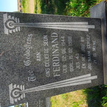 LOGGERENBERG Ferdinand, van 1944-1988