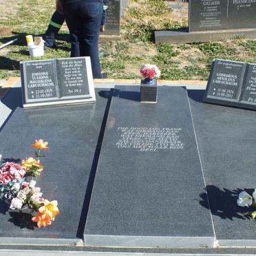 LABUSCHAGNE Gerhardus Arnoldus 1924-2011 &amp; Johanna Susanna Magdalena 1929-2011