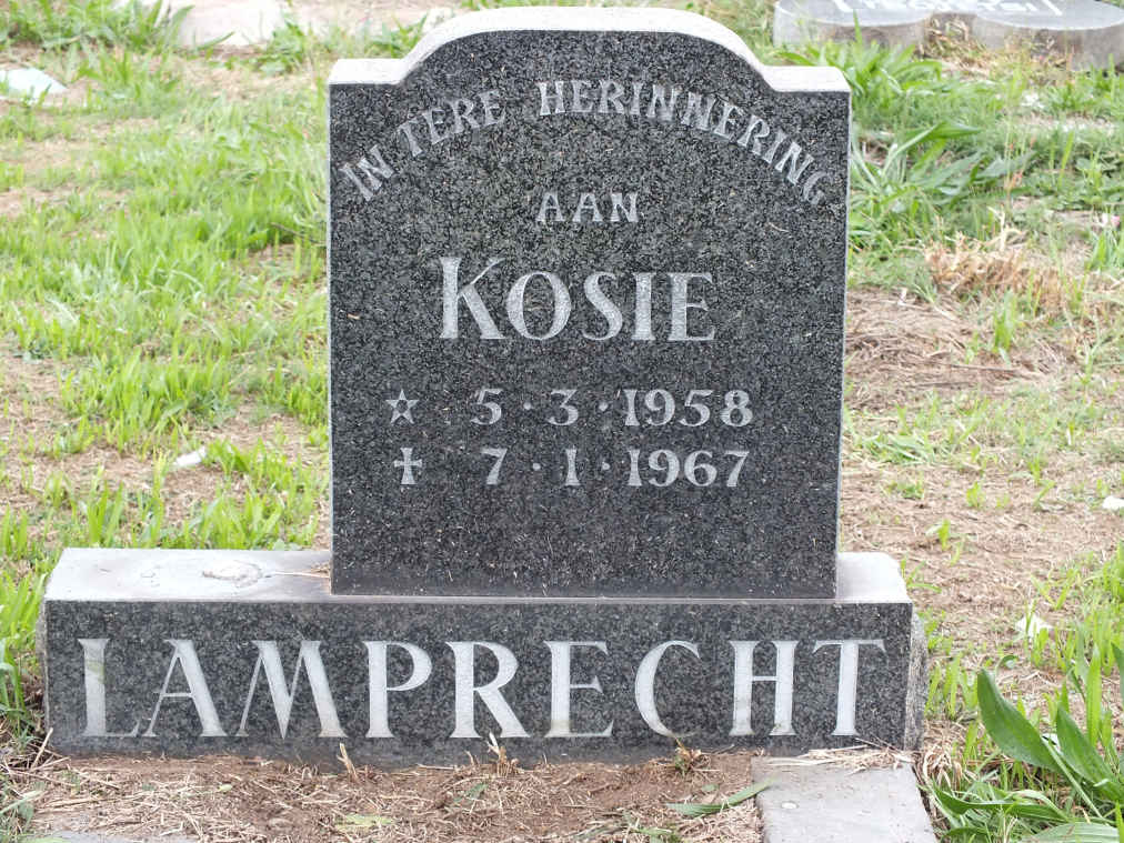 LAMPRECHT Kosie 1958-1967