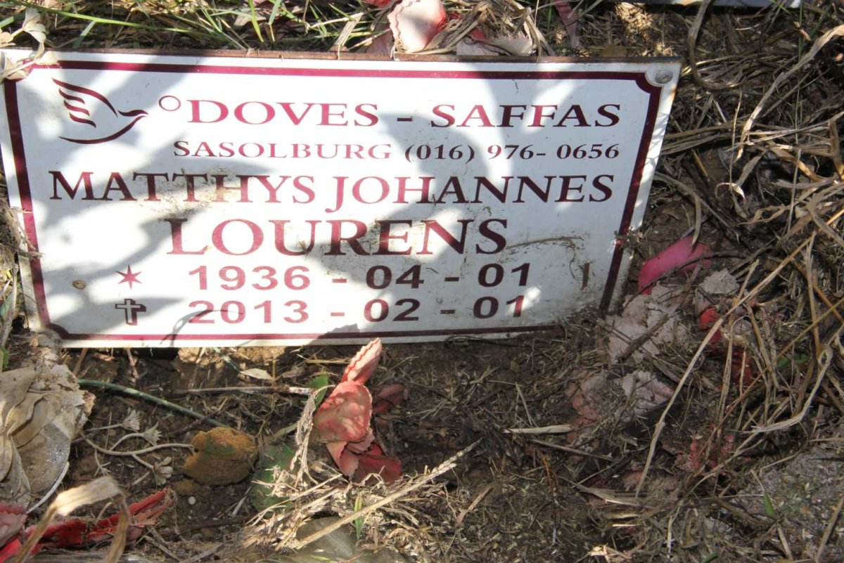 LOURENS Matthys Johannes 1936-2013