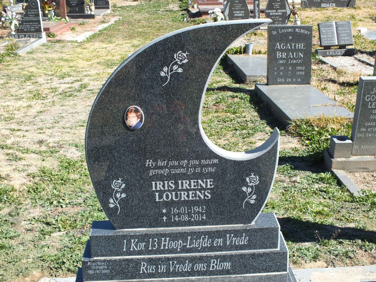 LOURENS Iris Irene 1942-2014
