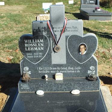 LEHMAN William Rosslyn 1983-2015