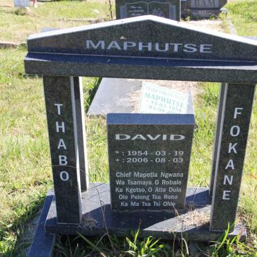 MAPHUTSE Thabo Fokane David 1954-2006