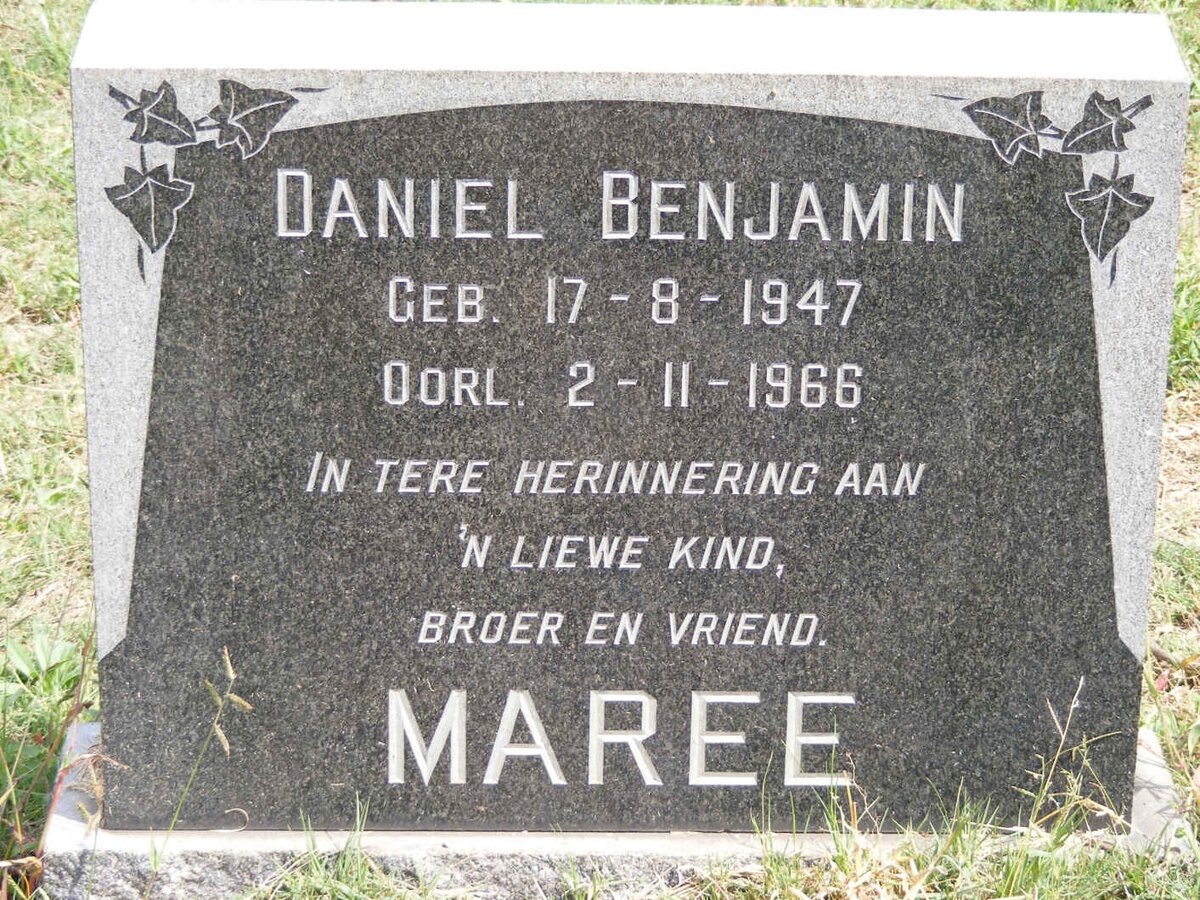 MAREE Daniel Benjamin 1947-1966