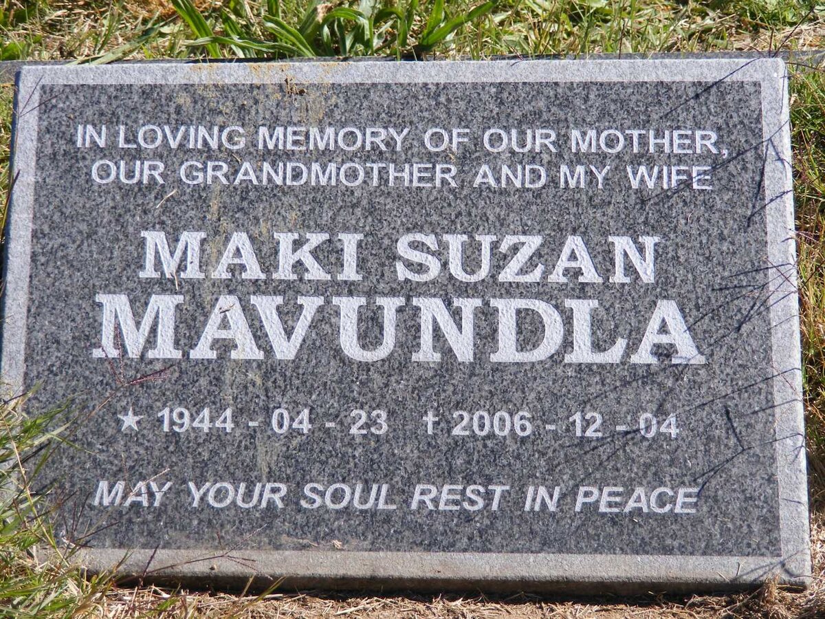 MAVUNDLA Maki Suzan 1944-2006
