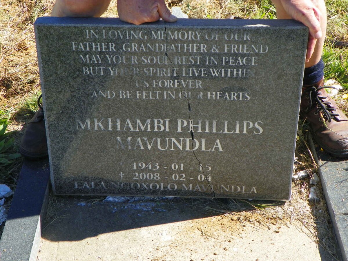 MAVUNDLA Mkhambi Phillips 1943-2008
