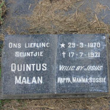MALAN Quintus 1970-1971