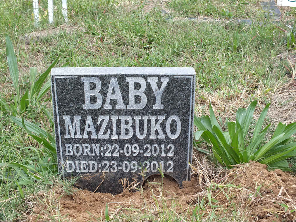 MAZIBUKO Baby 2012-2012