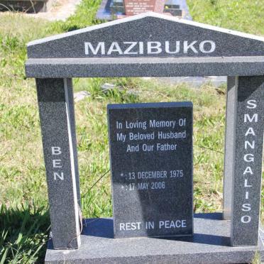 MAZIBUKO Ben Smangaliso 1975-2206