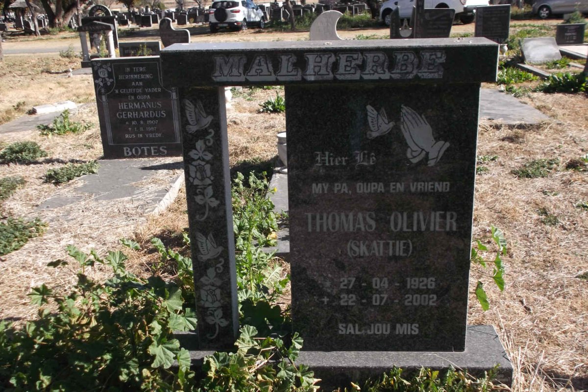 MALHERBE Thomas Olivier 1926-2002