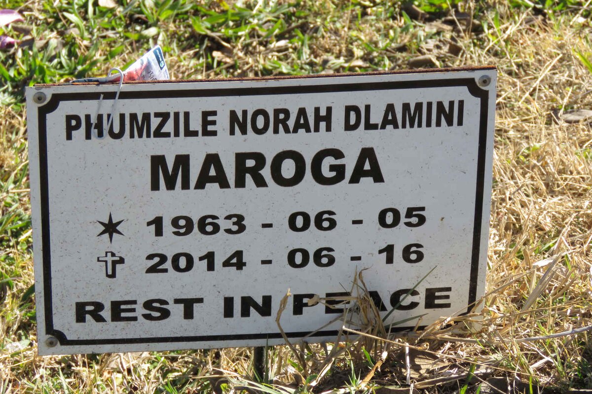 MAROGA Phumzile Norah Dlamini 1963-2014