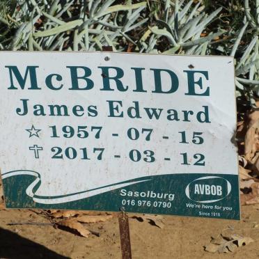 McBRIDE James Edward 1957-2017