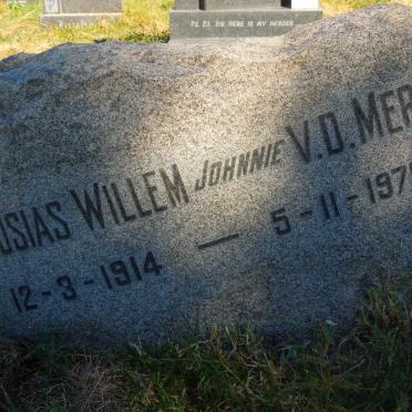 MERWE Josias Willem, v.d. 1914-1975