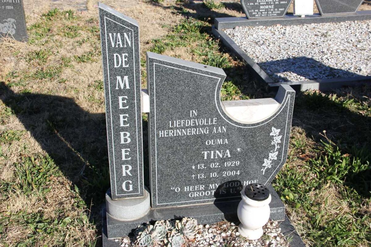 MEEBERG Tina, van de 1929-2004