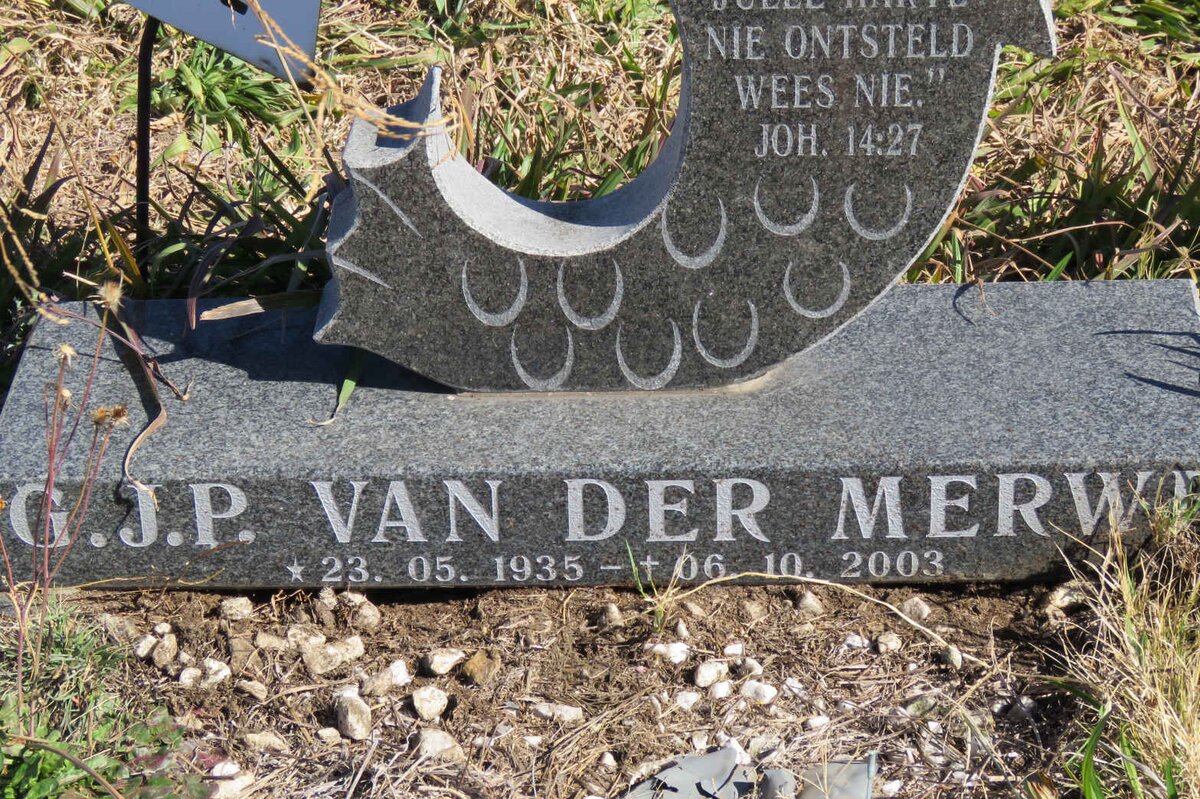 MERWE G.J.P., van der 1935-2003