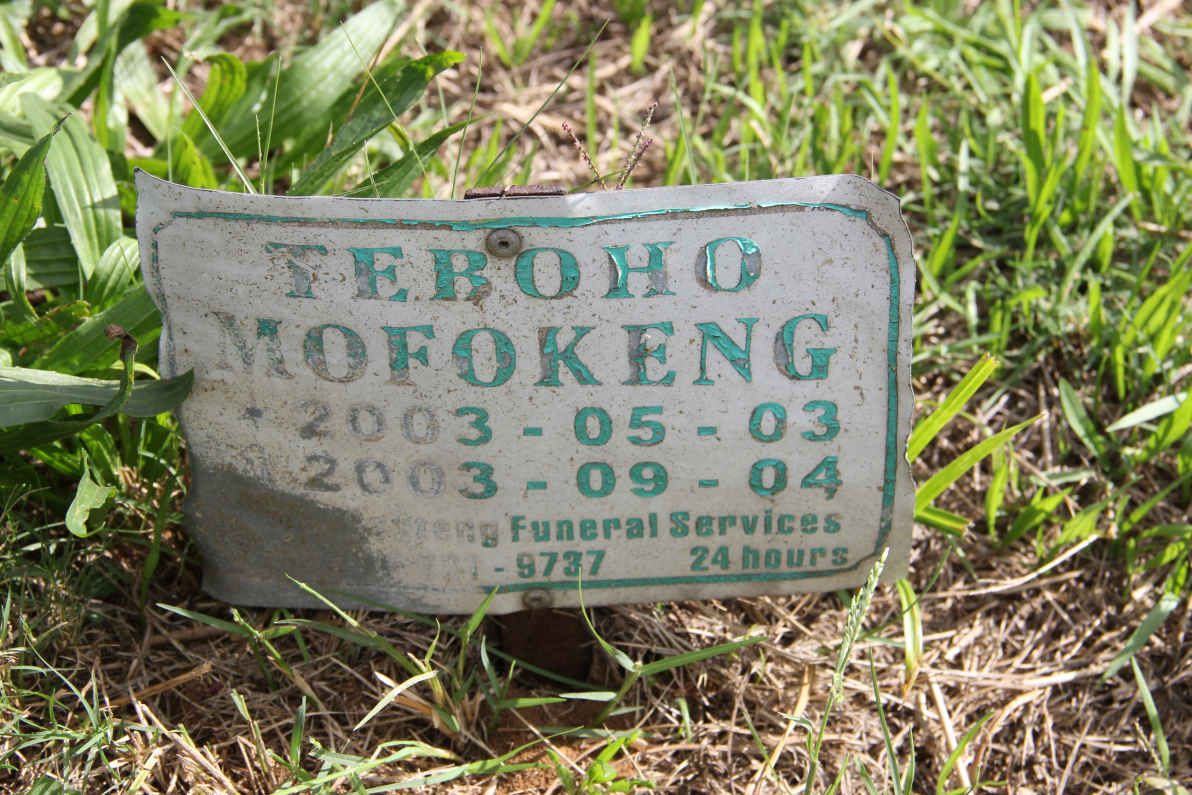 MOFOKENG Teboho 2003-2003