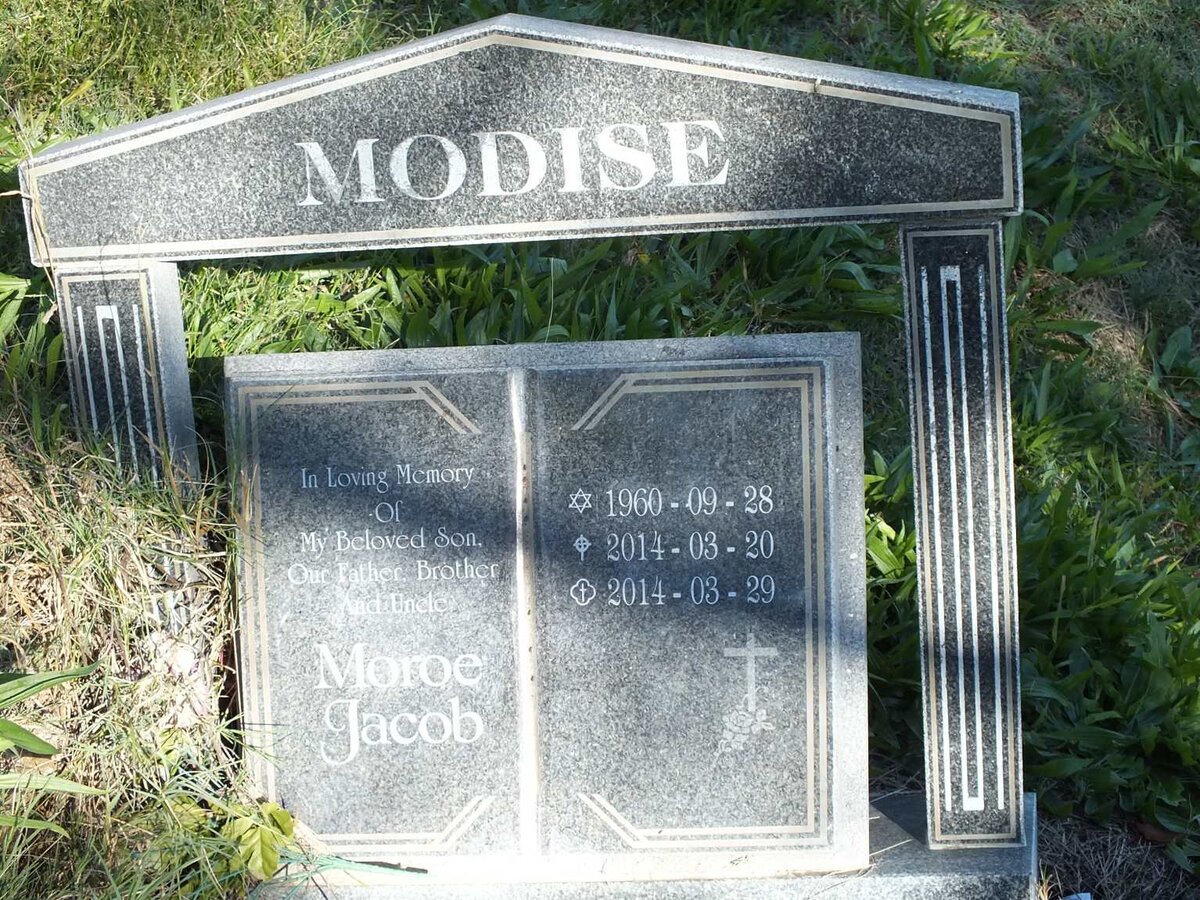MODISE Moroe Jacob 1960-2014