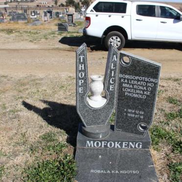 MOFOKENG Thope Alice 1914-1998
