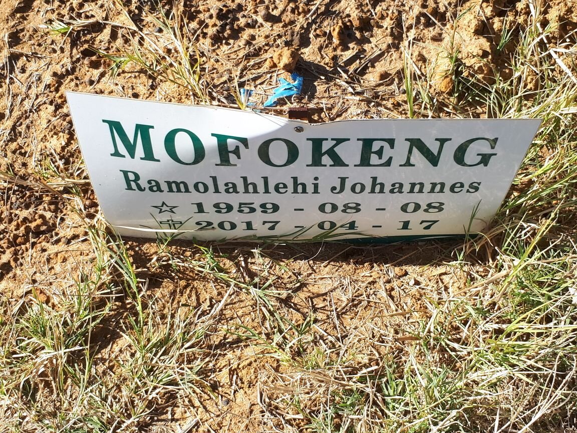 MOFOKENG Ramolahlehi Johannes 1959-2017