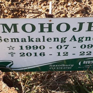 MOHOJE Semakaleng Agnes 1990-2016