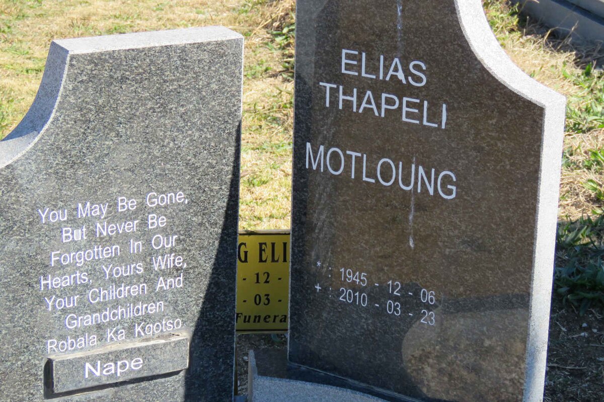 MOTLOUNG Elias Thapeli 1945-2010