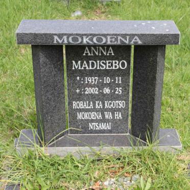 MOKOENA Anna Madisebo 1937-2002