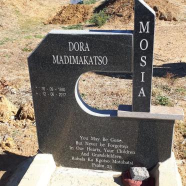 MOSIA Dora Madimakatso 1930-2017