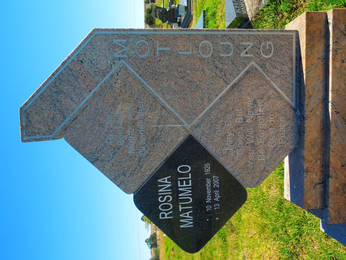 MOTLOUNG Rosina Matumelo 1926-2007